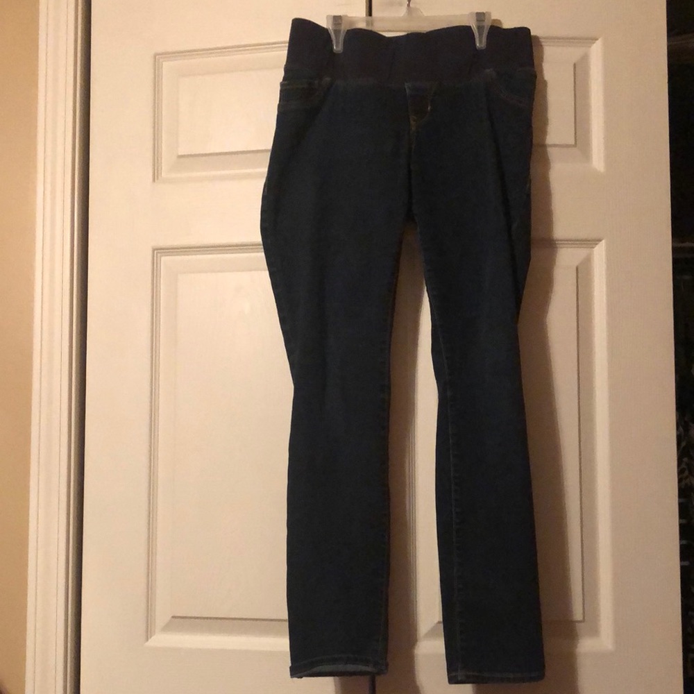 Old Navy Maternity Skinny Jeans Low Panel.